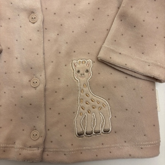 HM Baby Sophie the Giraffe Velvet Two Piece Set - Picture 4 of 5